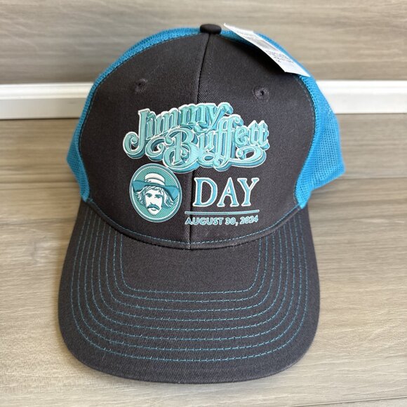 Jimmy Buffett Day August 20, 2024 Blue Gray trucker hat BRAND NEW - SOLD‎ OUT - Picture 1 of 11